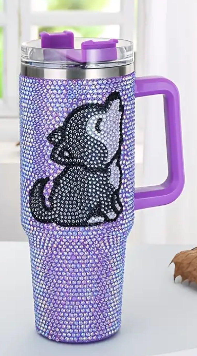 Unleash your wild side with the Wolf Tumbler