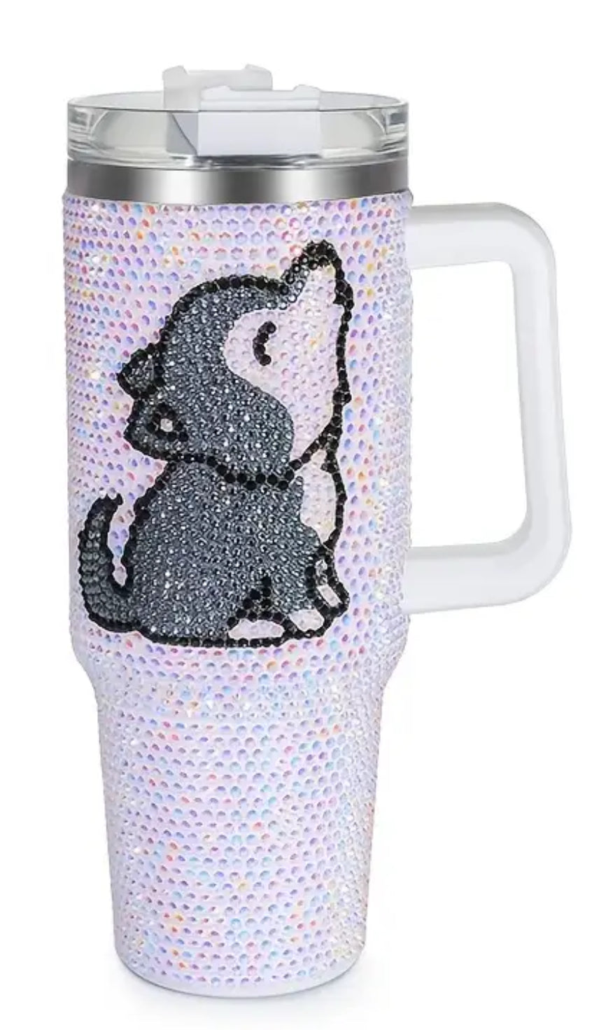 Unleash your wild side with the Wolf Tumbler