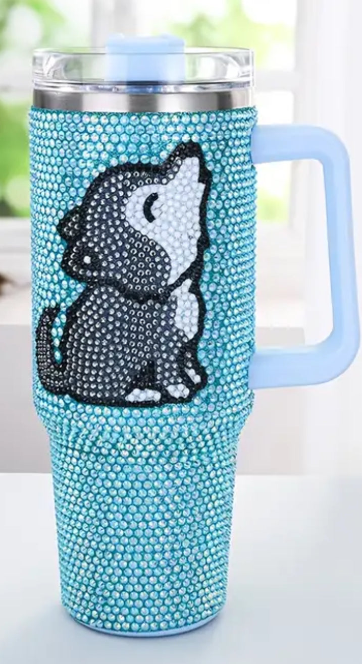 Unleash your wild side with the Wolf Tumbler