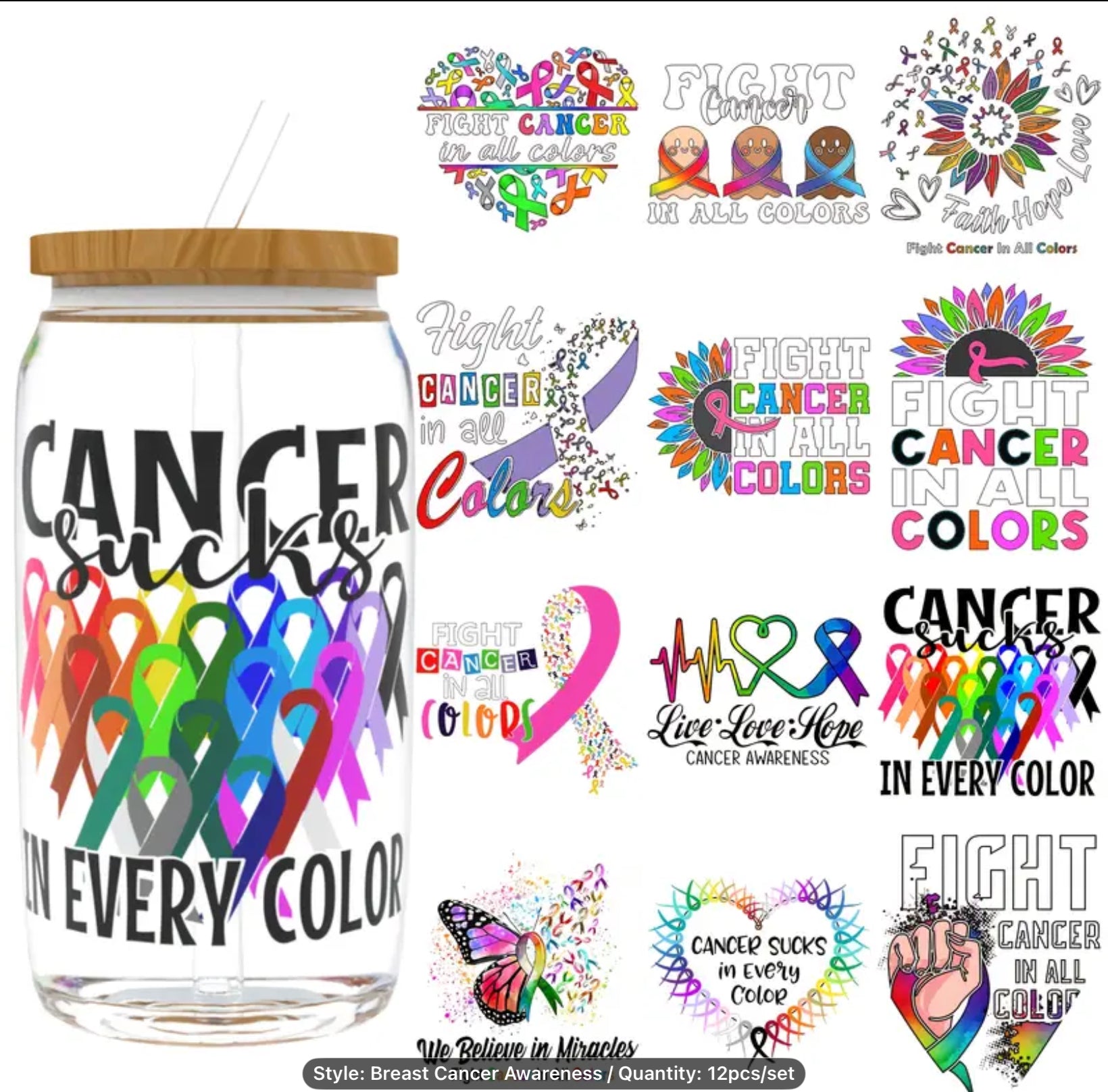 CANCER SNOW GLOBE TUMBLER