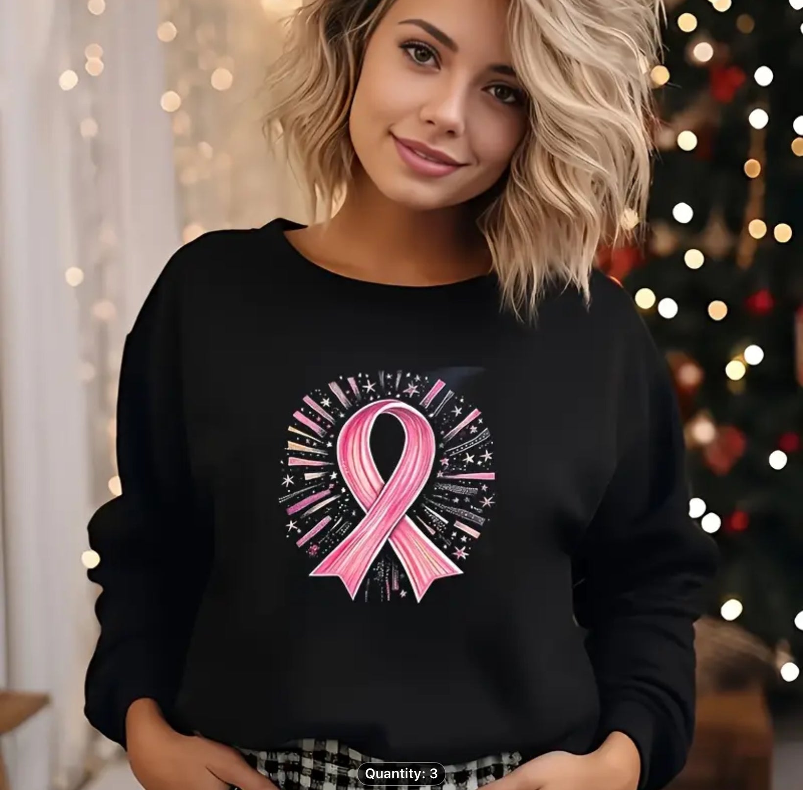 BREAST CANCER SUPPORT — SWEATSHIRTS