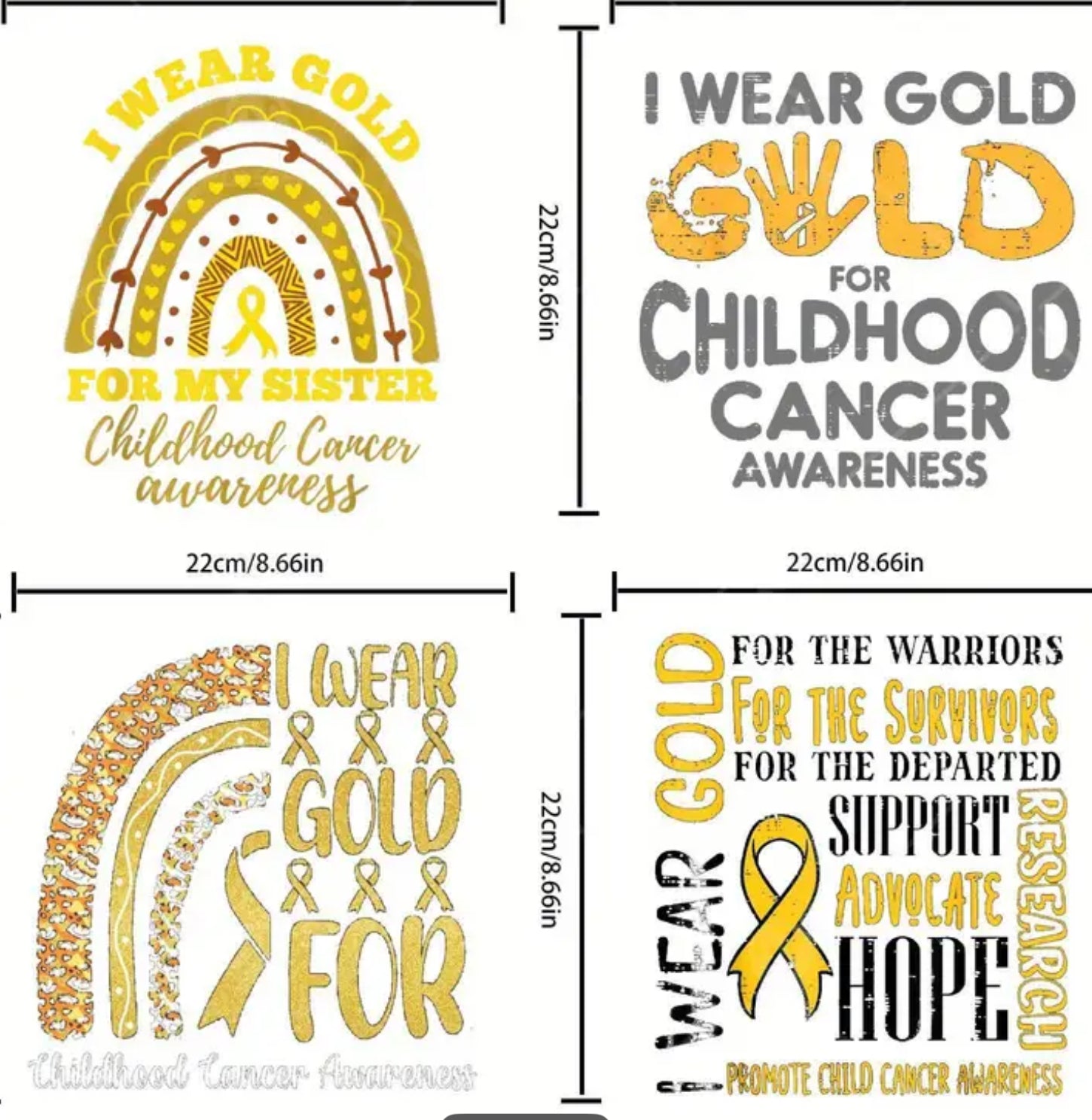 CHILDHOOD CANCER PILLOW CASE
