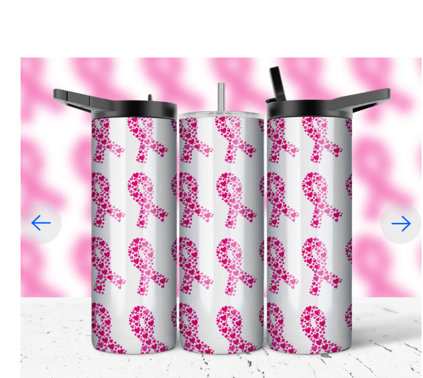 20oz BREAST CANCER AWARENESS TUMBLER