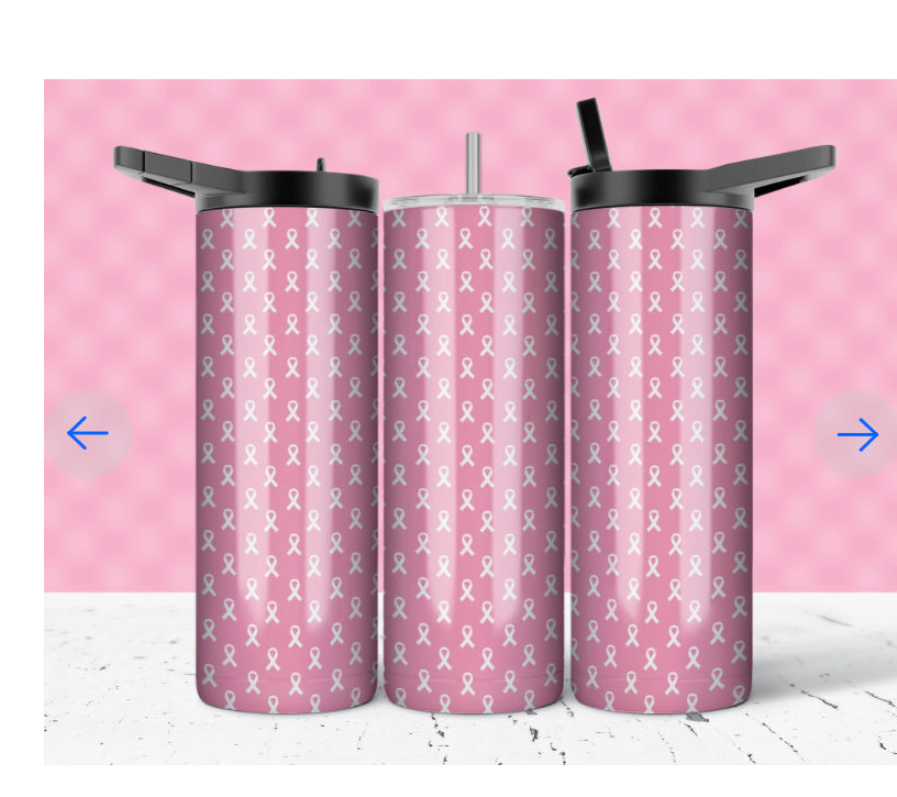20oz BREAST CANCER AWARENESS TUMBLER