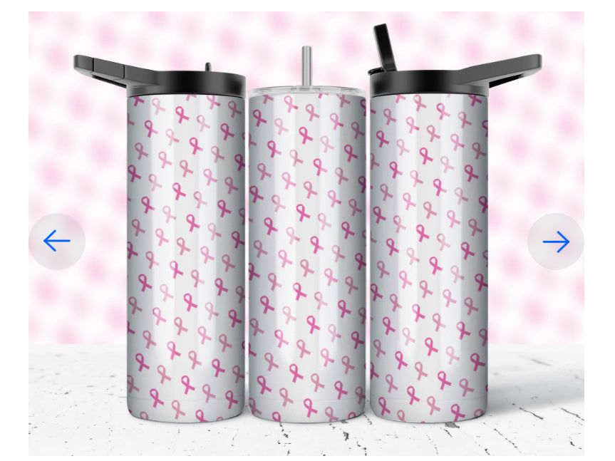 20oz BREAST CANCER AWARENESS TUMBLER