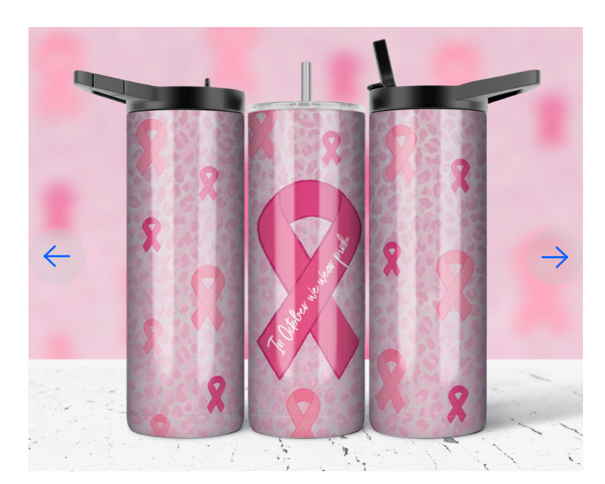 20oz BREAST CANCER AWARENESS TUMBLER