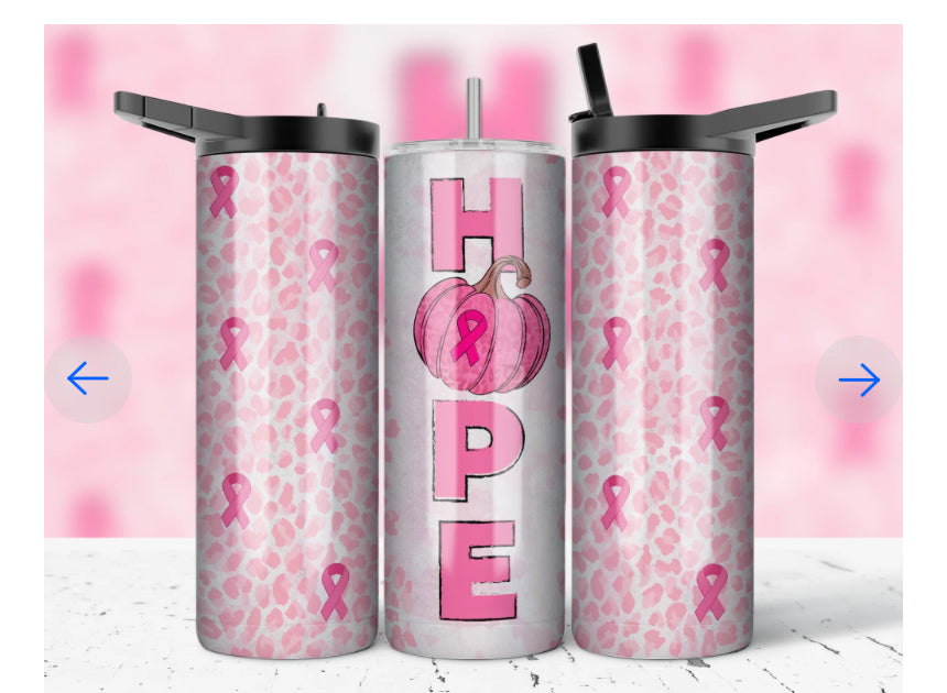 20oz BREAST CANCER AWARENESS TUMBLER