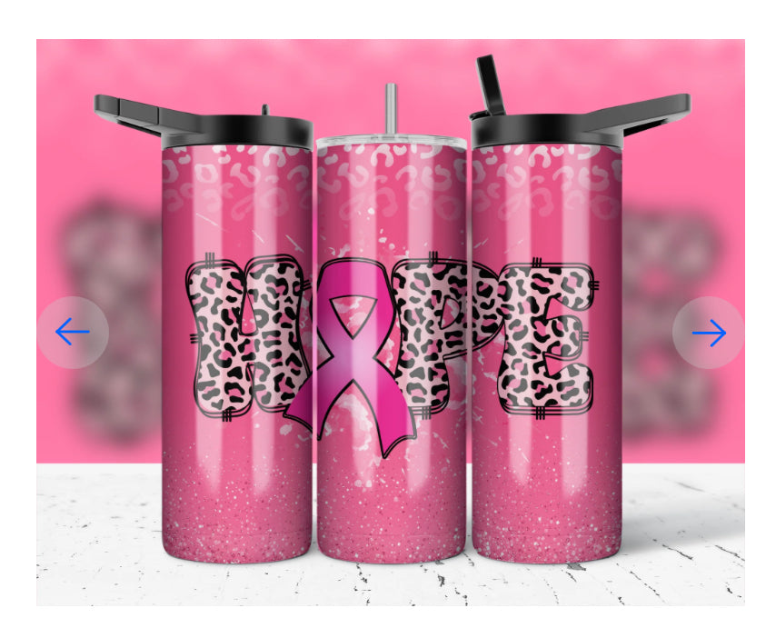 20oz BREAST CANCER AWARENESS TUMBLER