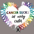SWEATSHIRT  — CANCER SUCKS IN ALL COLORS