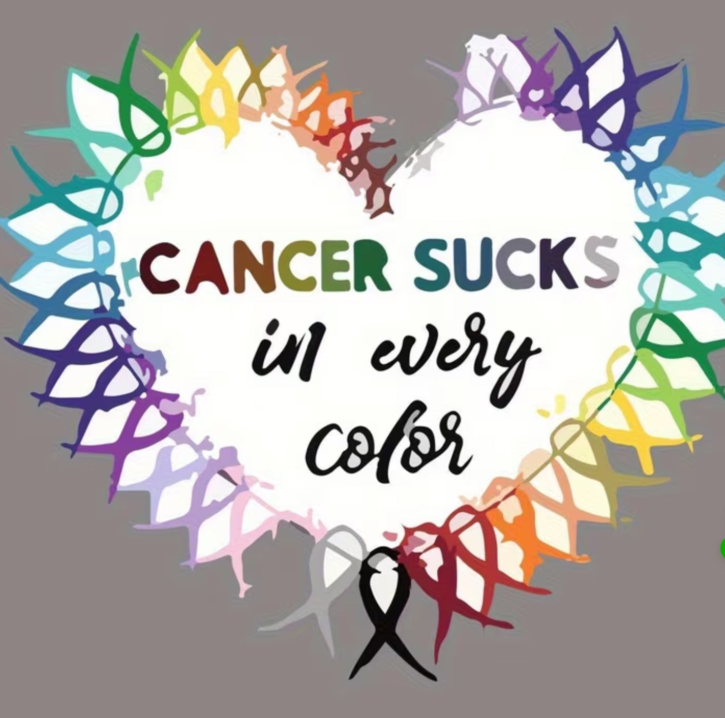 SWEATSHIRT  — CANCER SUCKS IN ALL COLORS