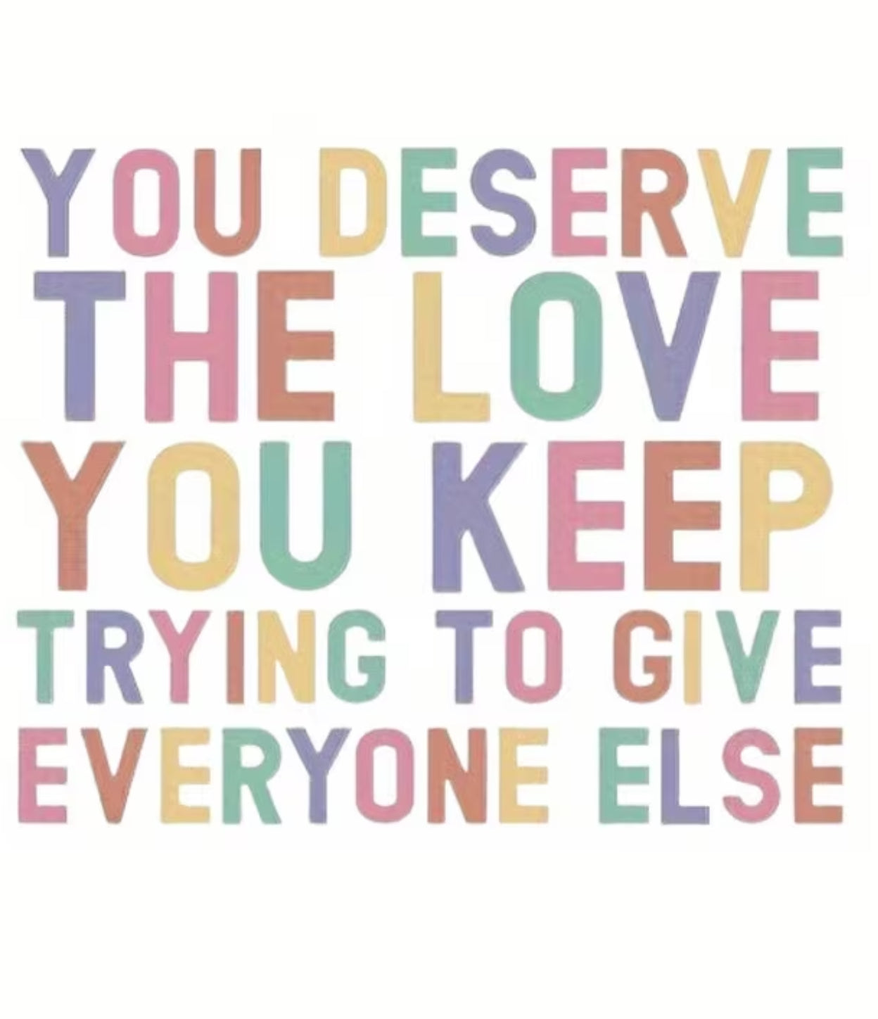 SWEATSHIRT  — YOU DESERVE
