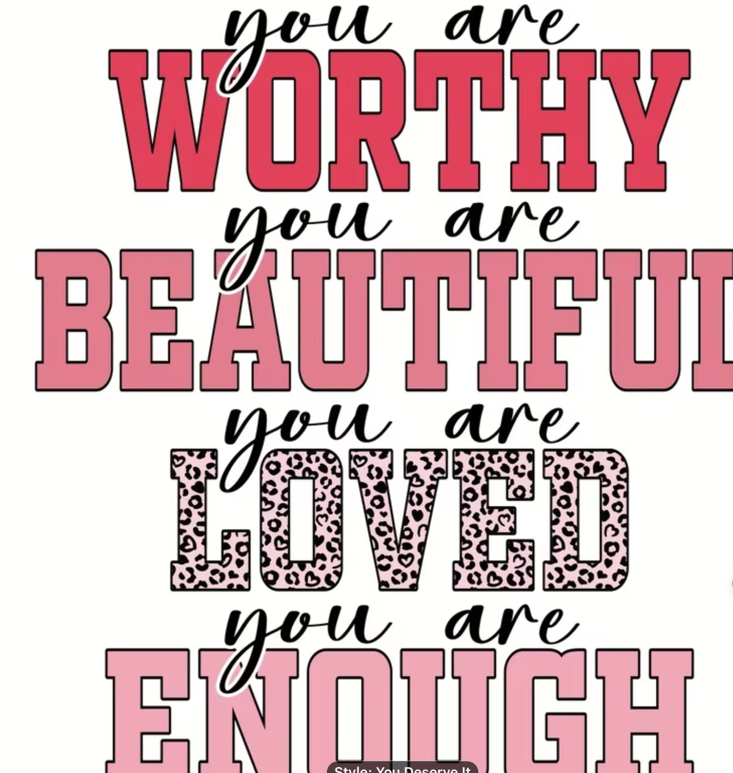 SWEATSHIRT — WORTHY-BEAUTIFUL