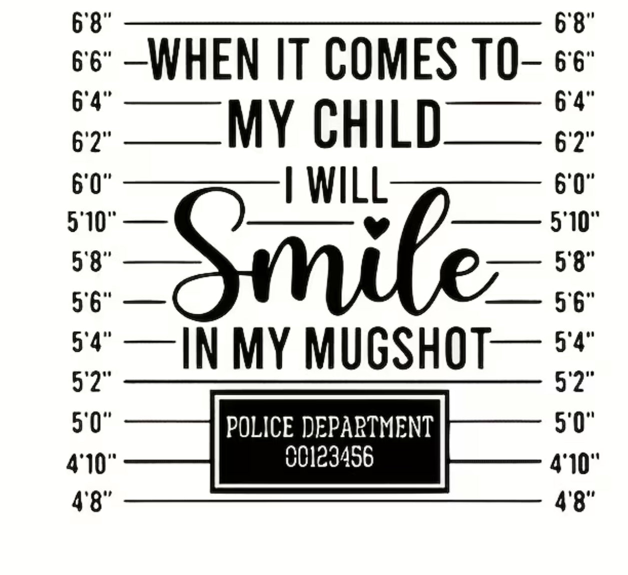 SWEATSHIRT - SMILE IN MY MUG SHOT