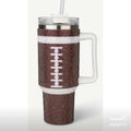 ✨ 40 oz Football Rhinestone Tumbler ✨
