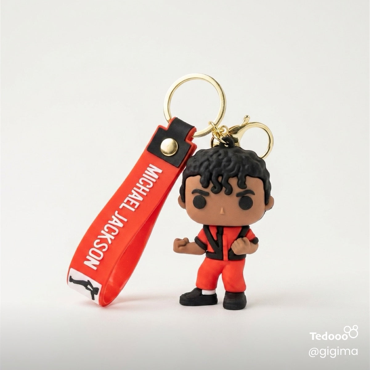 Michael Jackson (Red outfit) keychain