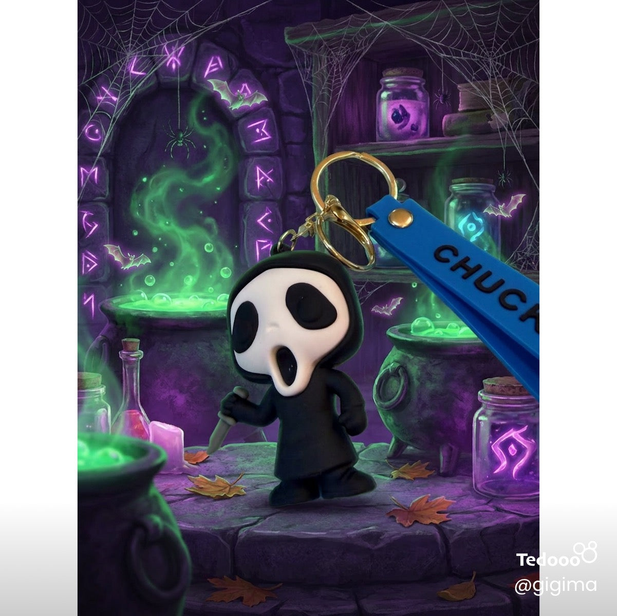Scream Keychain