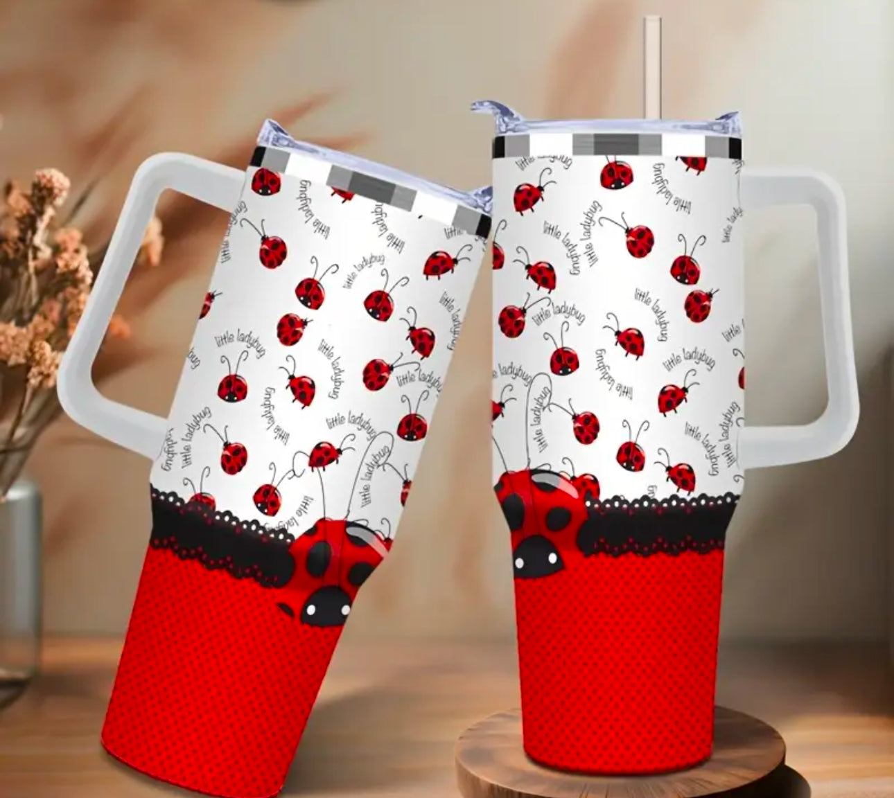 Ladybug tumbler