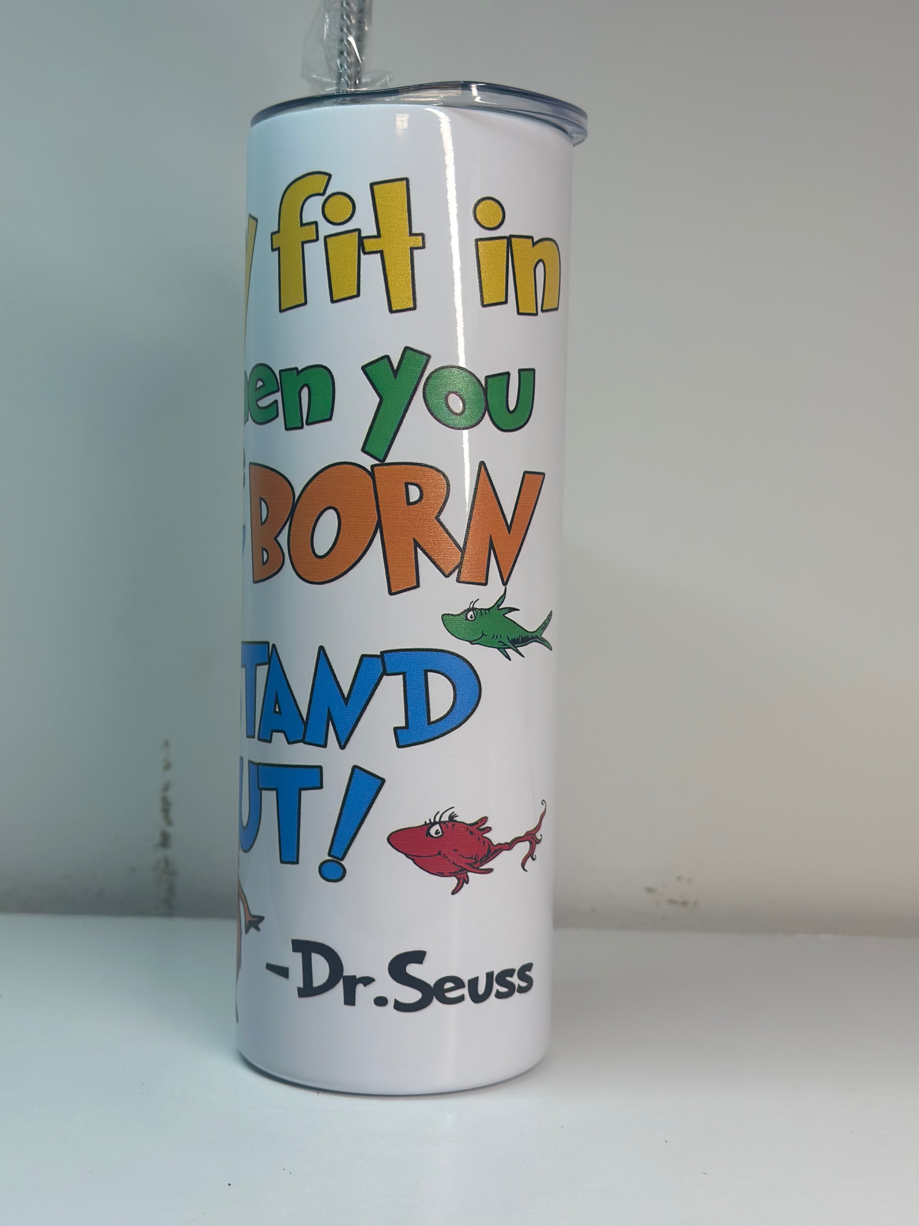 Cat in the Hat tumbler