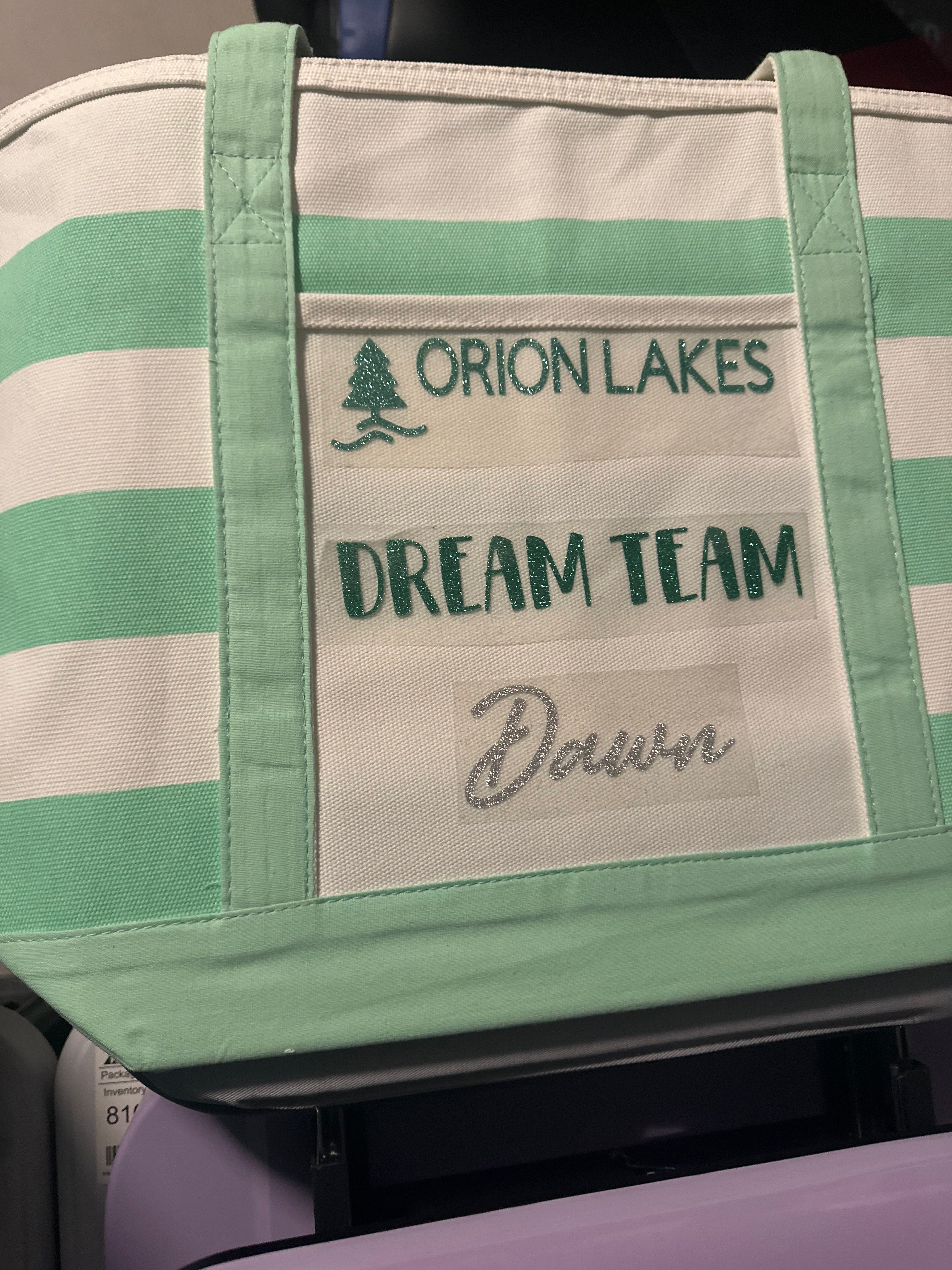 Personalized CANVAS TOTE with NAME