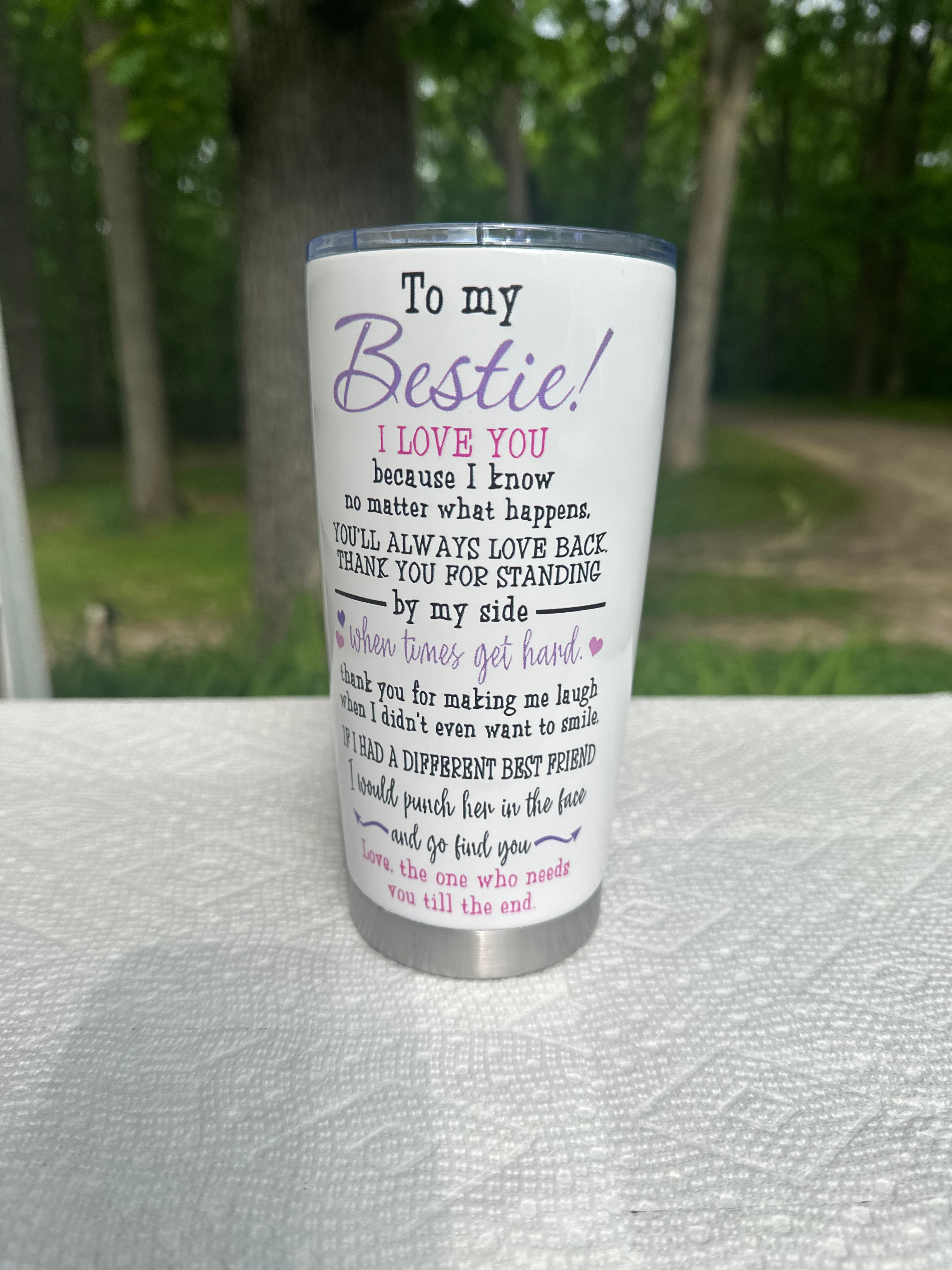 Besties tumbler